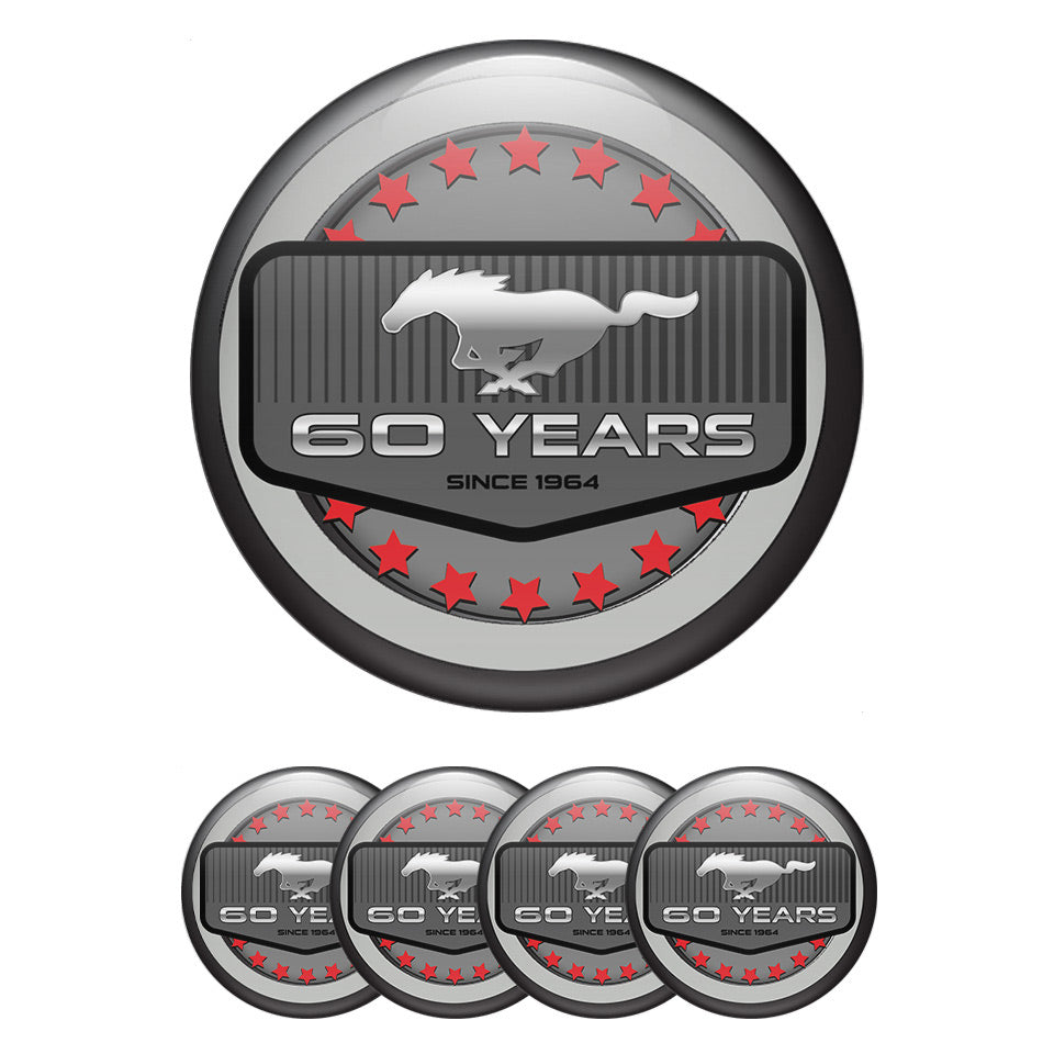 MUSTANG Domed Emblems for Center Caps54