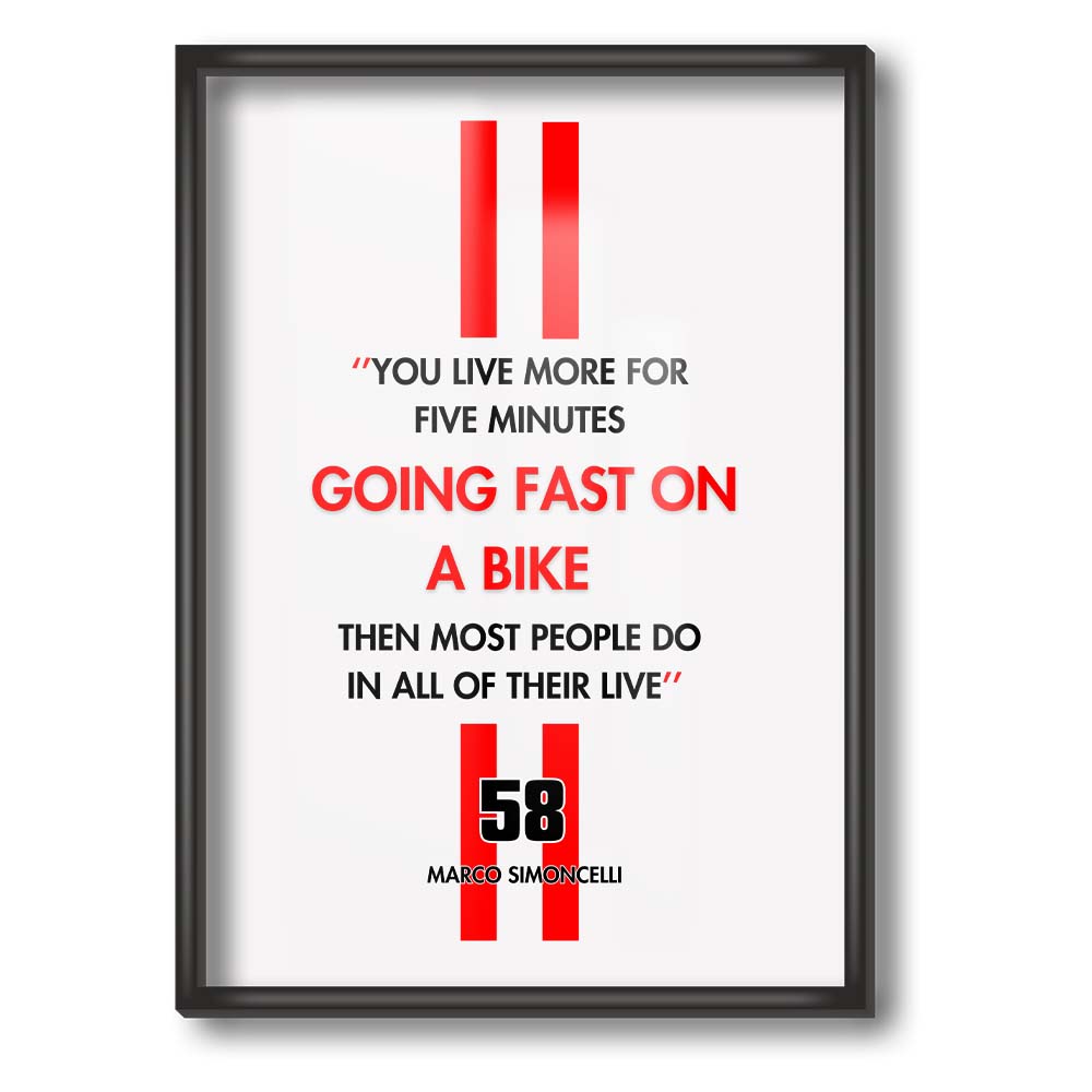 Marco Simoncelli 58 Poster