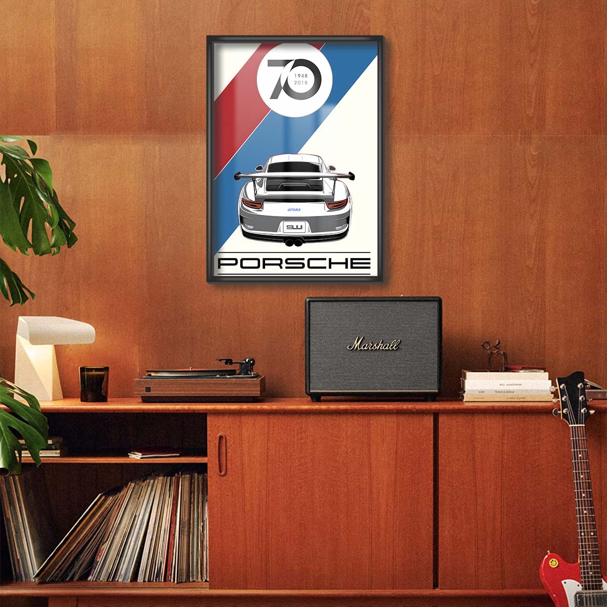 70 Years Porsche Poster