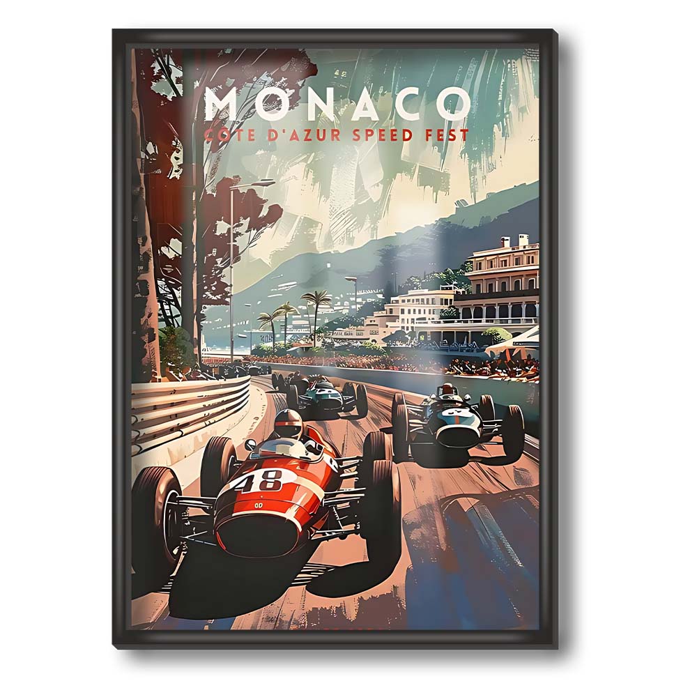 Monaco Cote D'Azur Speed Fest Poster