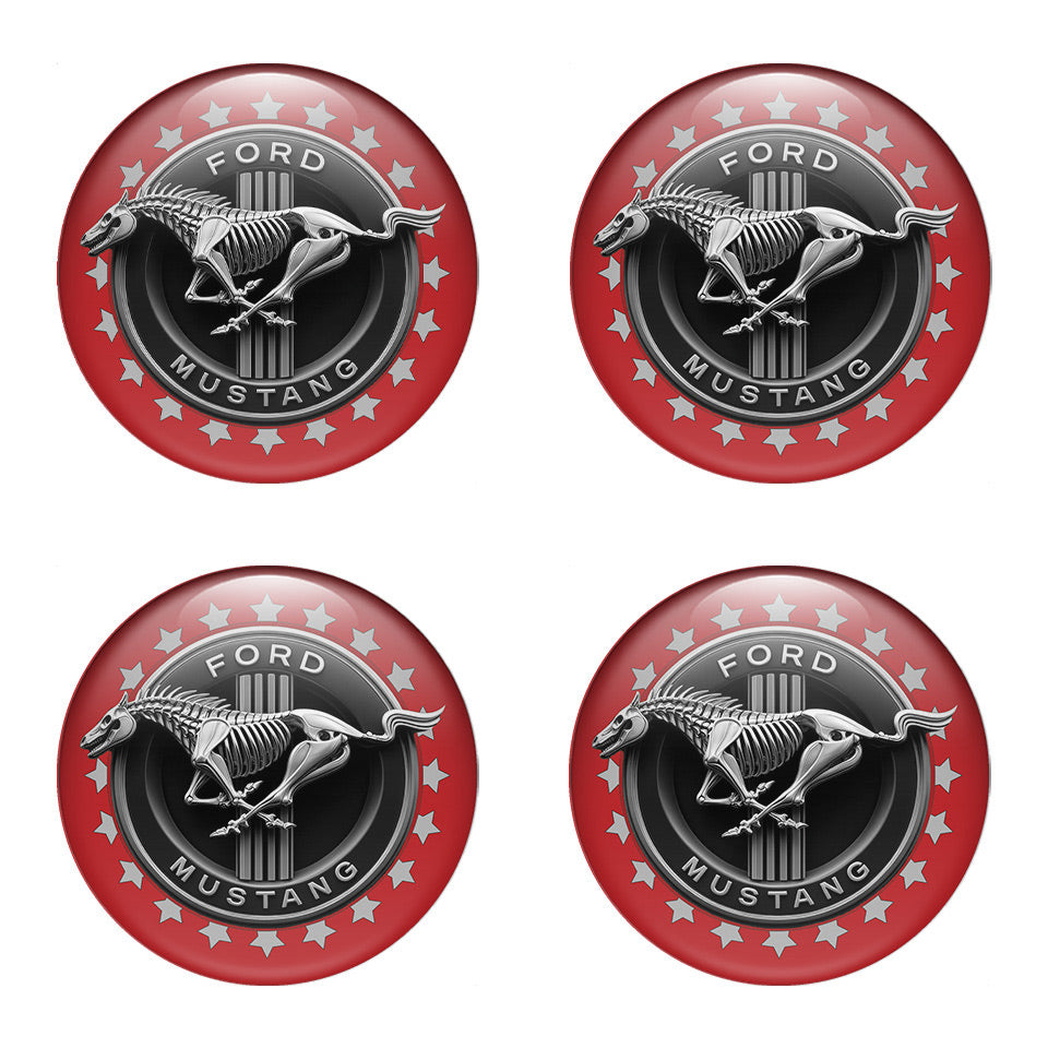 MUSTANG Domed Emblems for Center Caps