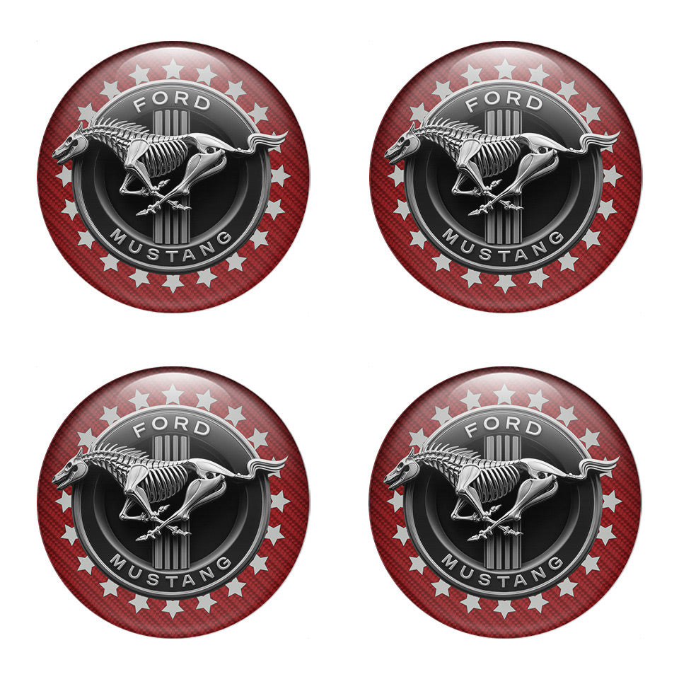 MUSTANG Domed Emblems for Center Caps