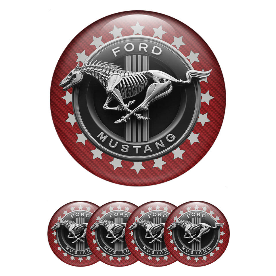 MUSTANG Domed Emblems for Center Caps