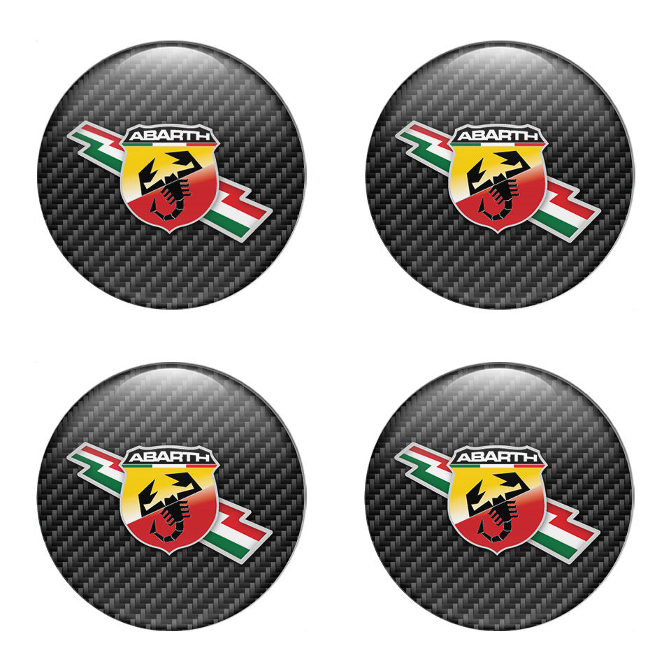 ABARTH Silicone Stickers for Wheel Center Caps