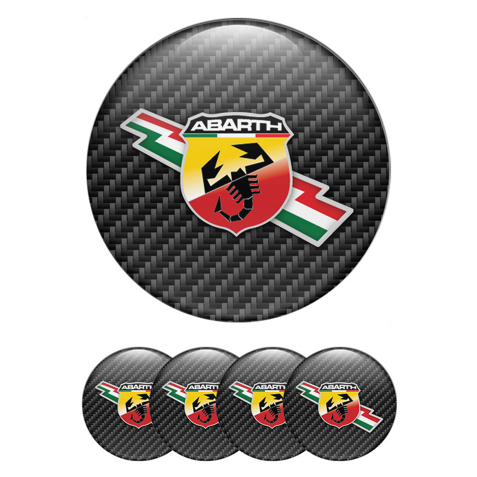 ABARTH Silicone Stickers for Wheel Center Caps