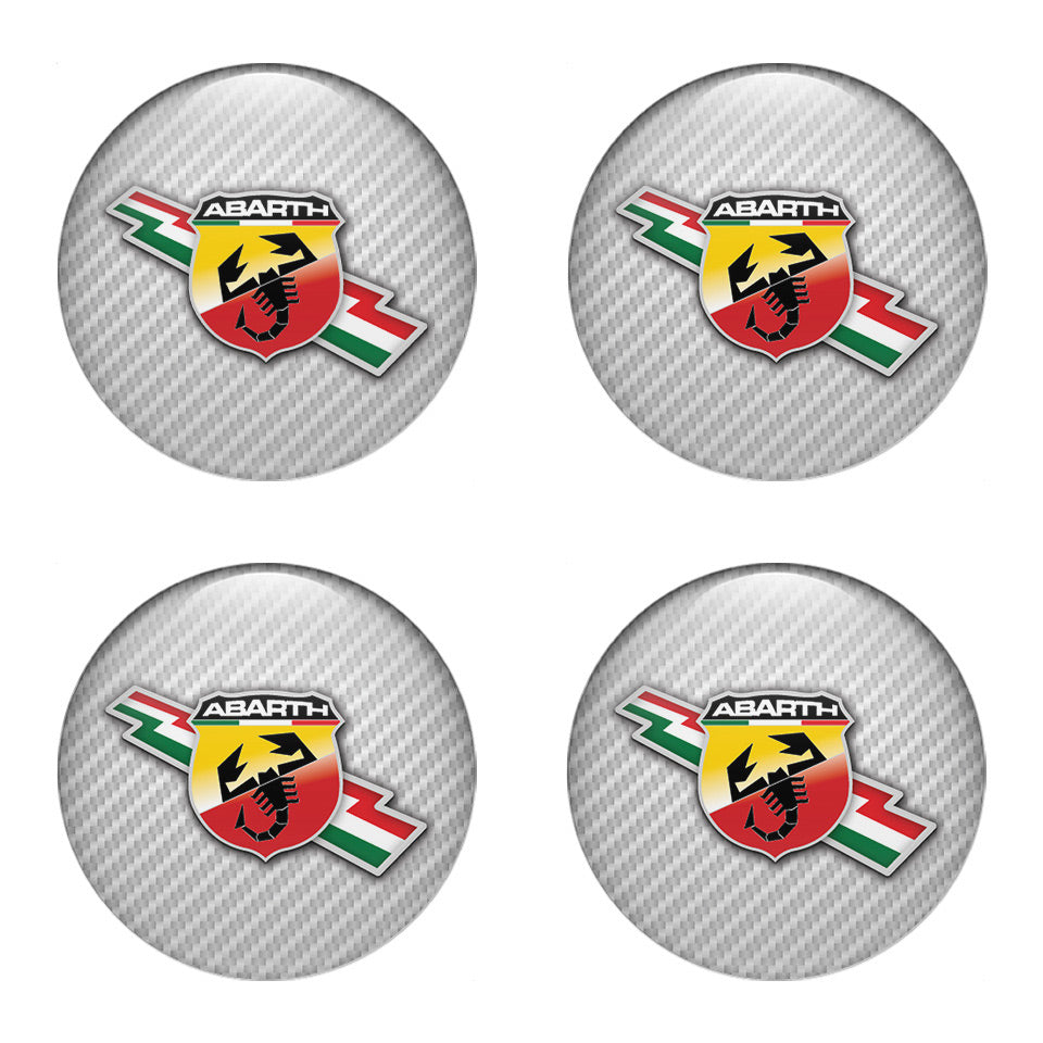 ABARTH Silicone Stickers for Wheel Center Caps