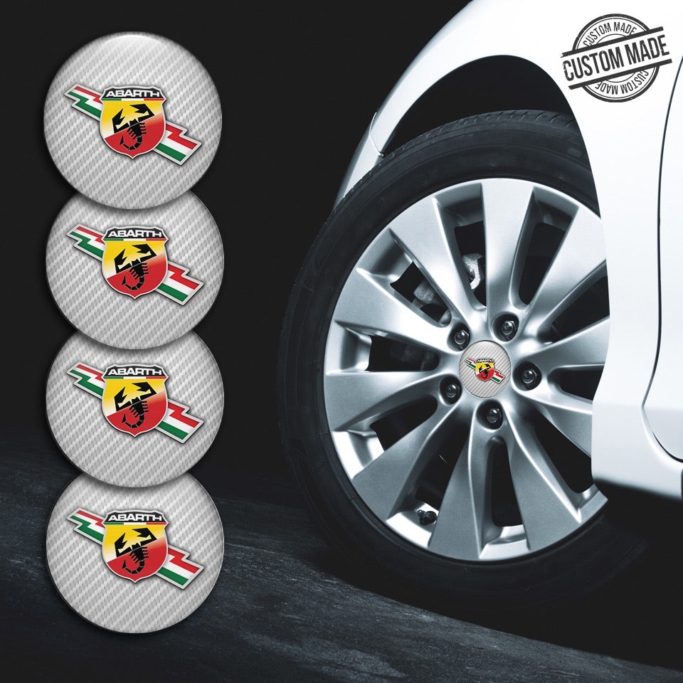 ABARTH Silicone Stickers for Wheel Center Caps