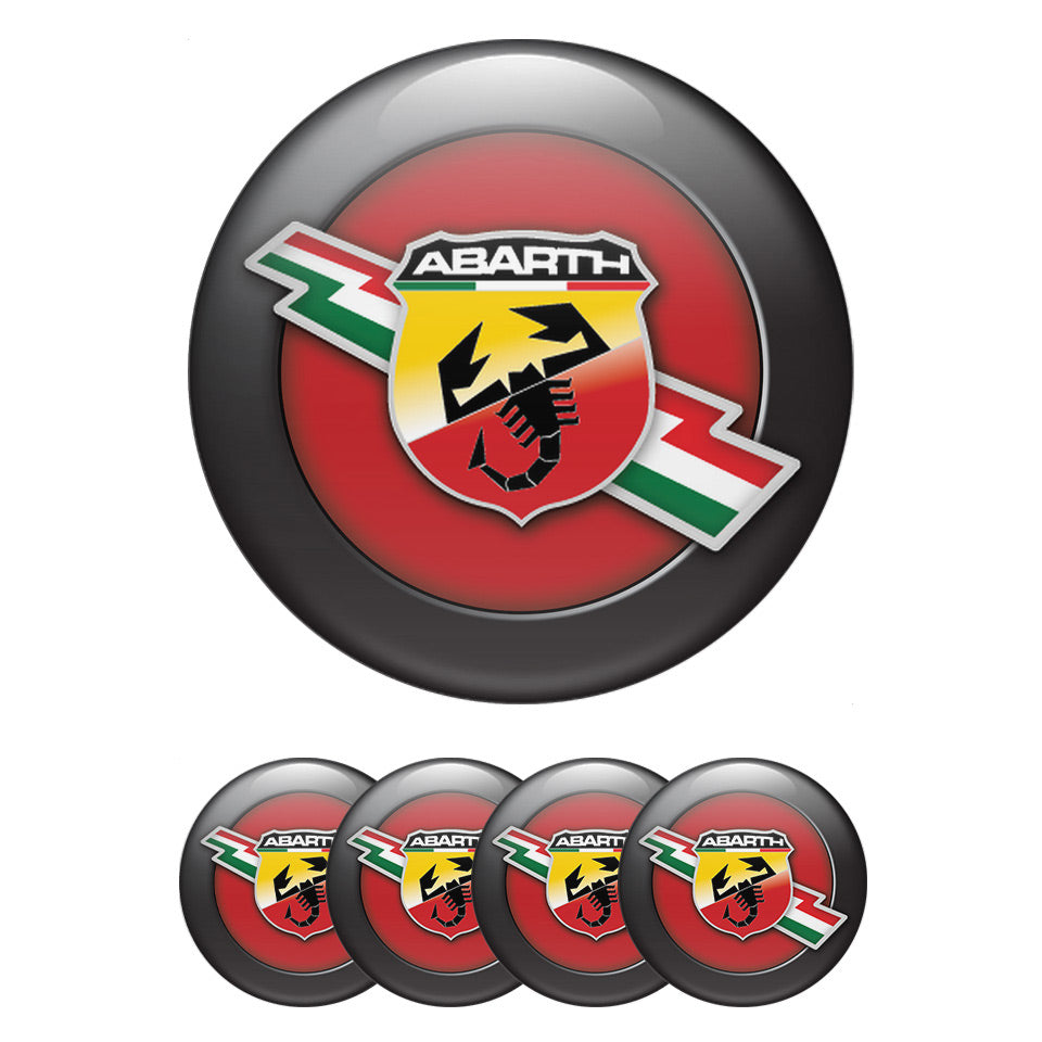 ABARTH Silicone Stickers for Wheel Center Caps