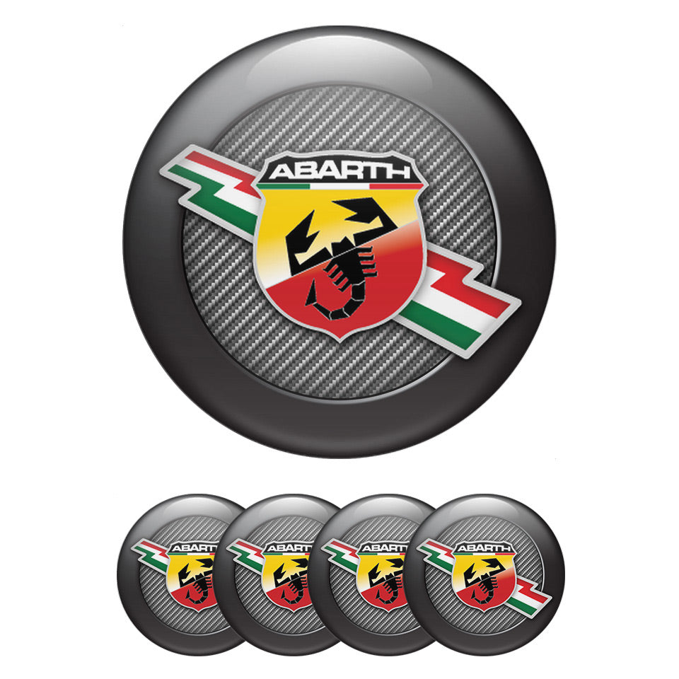 ABARTH Silicone Stickers for Wheel Center Caps