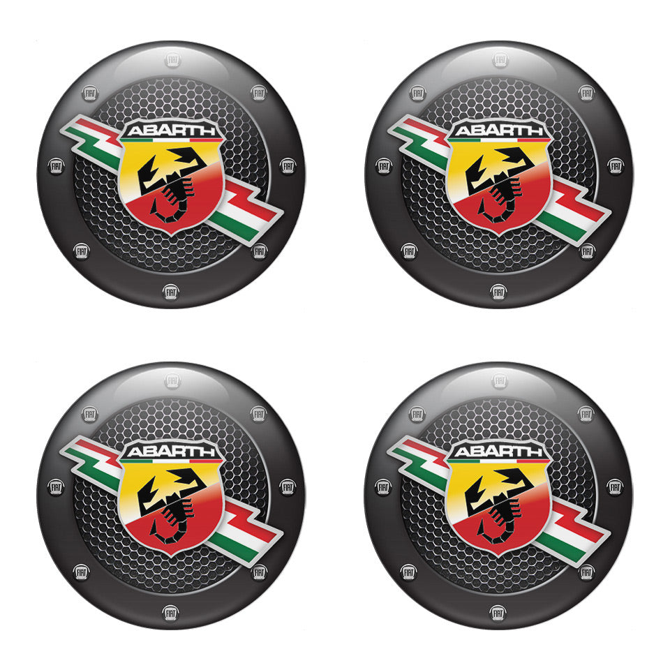 ABARTH Domed Emblems for Center Caps