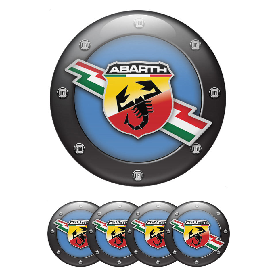 ABARTH Silicone Stickers for Wheel Center Caps