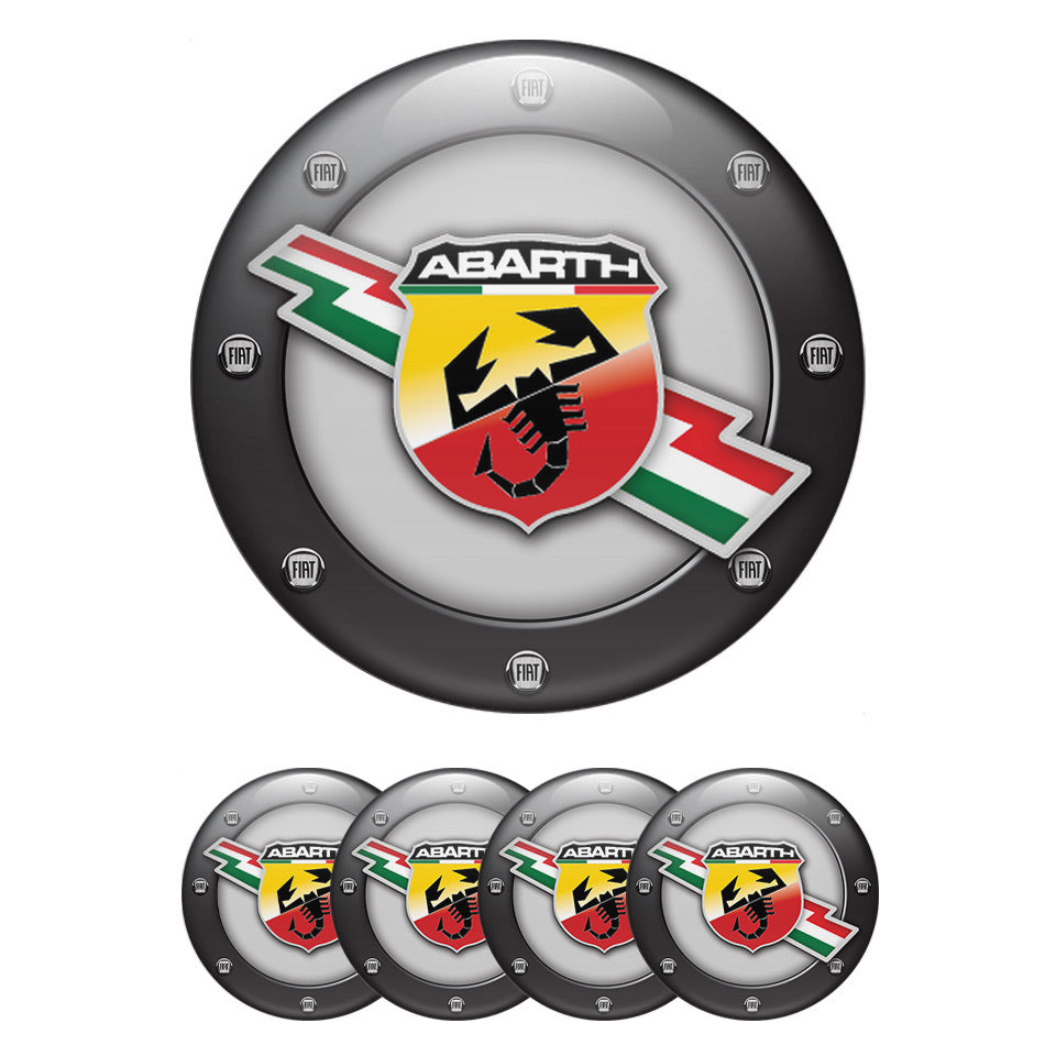 ABARTH Domed Emblems for Center Caps