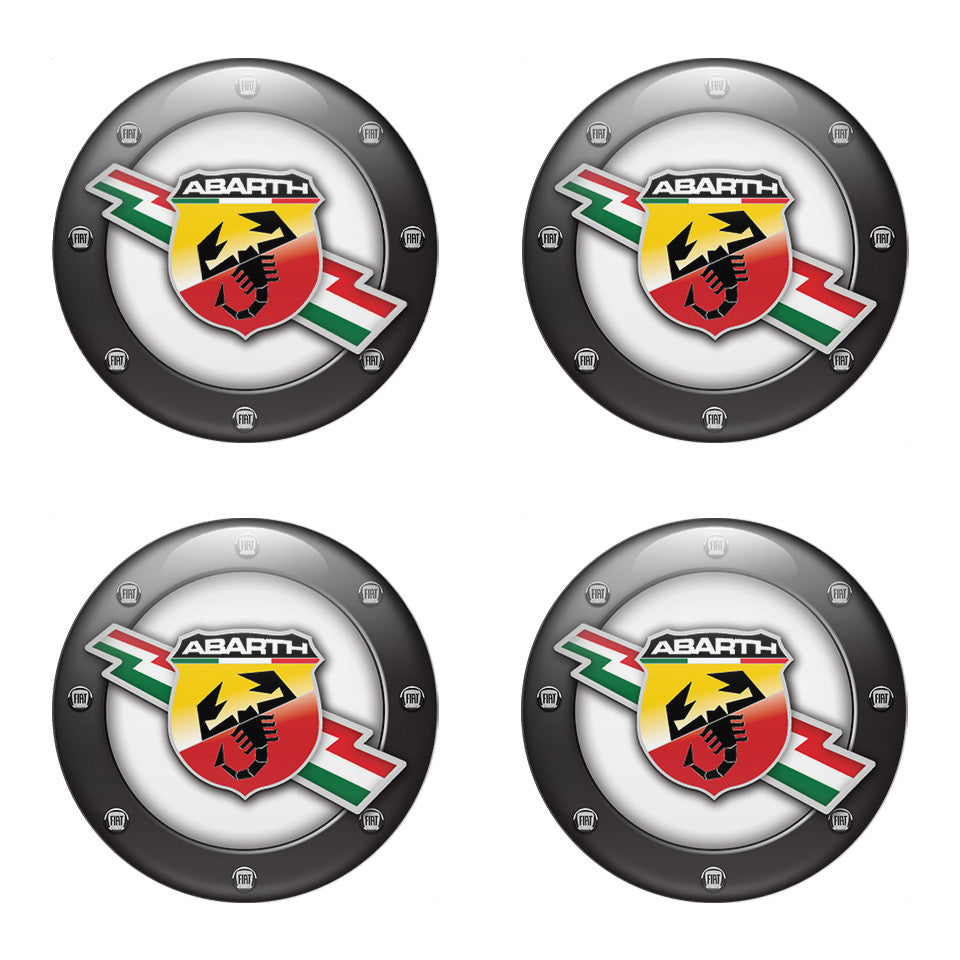 ABARTH Silicone Stickers for Wheel Center Caps