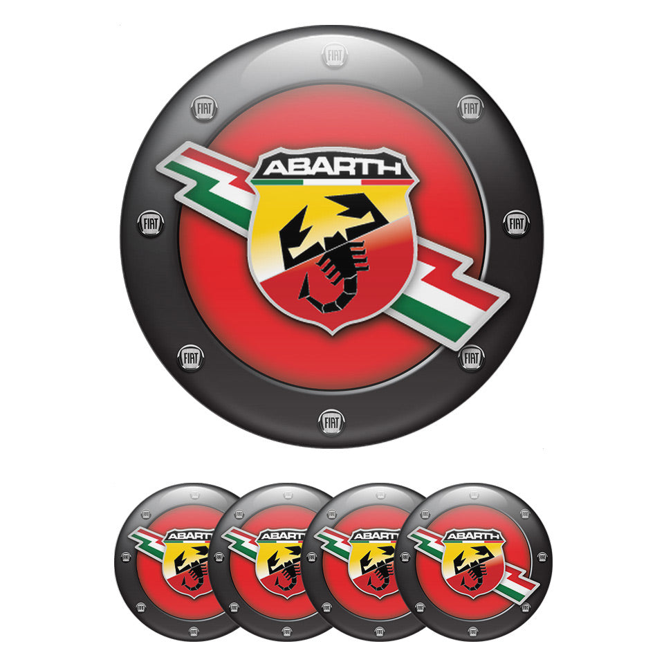 ABARTH Domed Emblems for Center Caps