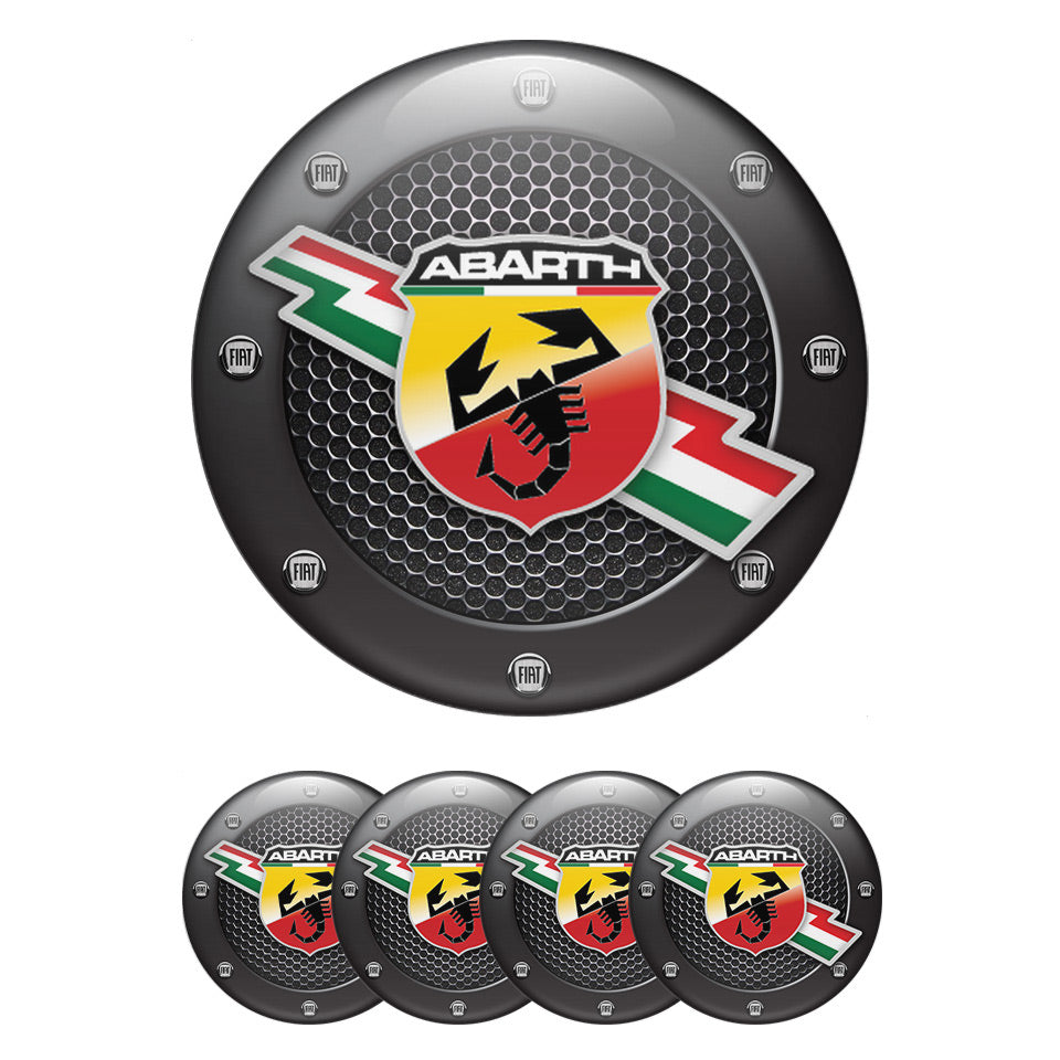 ABARTH Silicone Stickers for Wheel Center Caps