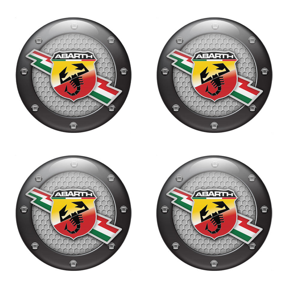 ABARTH Silicone Stickers for Wheel Center Caps