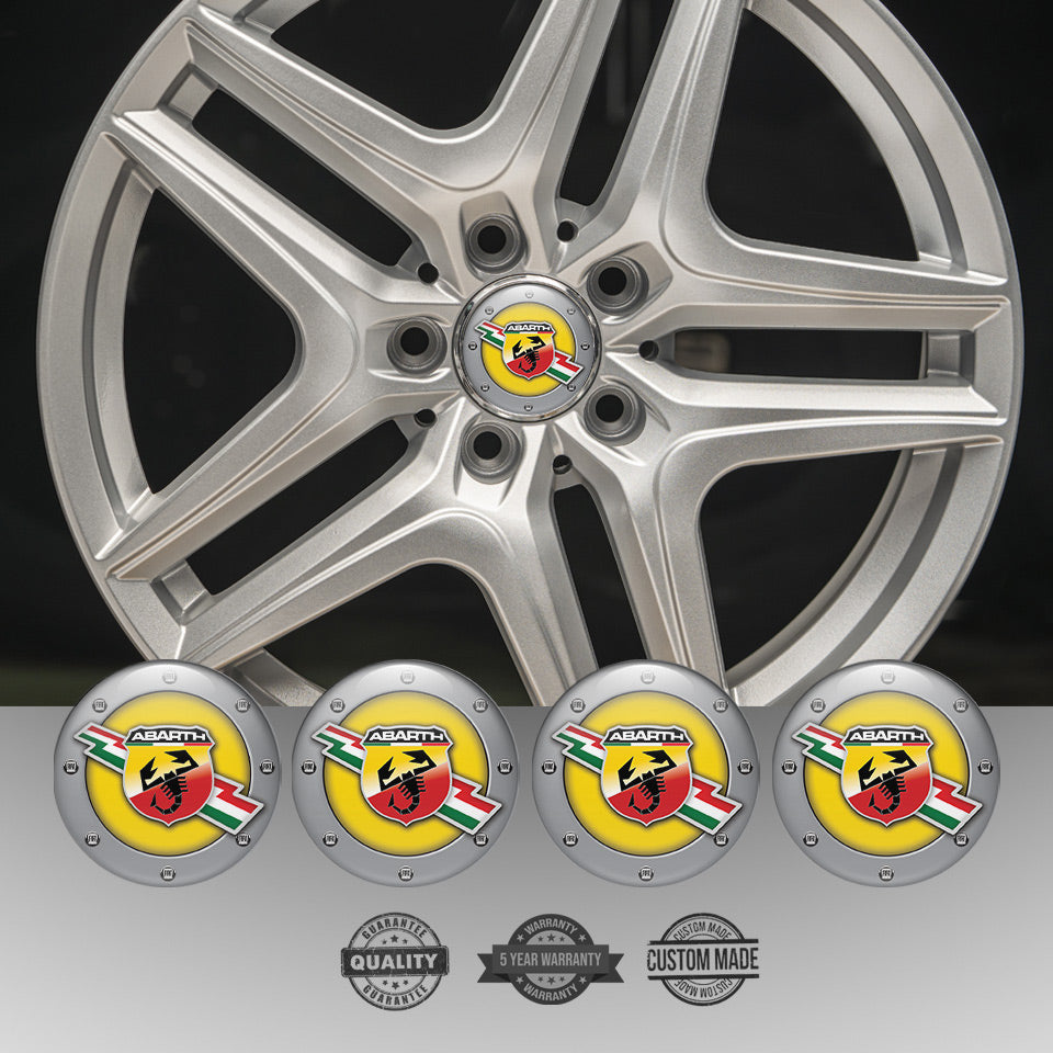 ABARTH Silicone Stickers for Wheel Center Caps