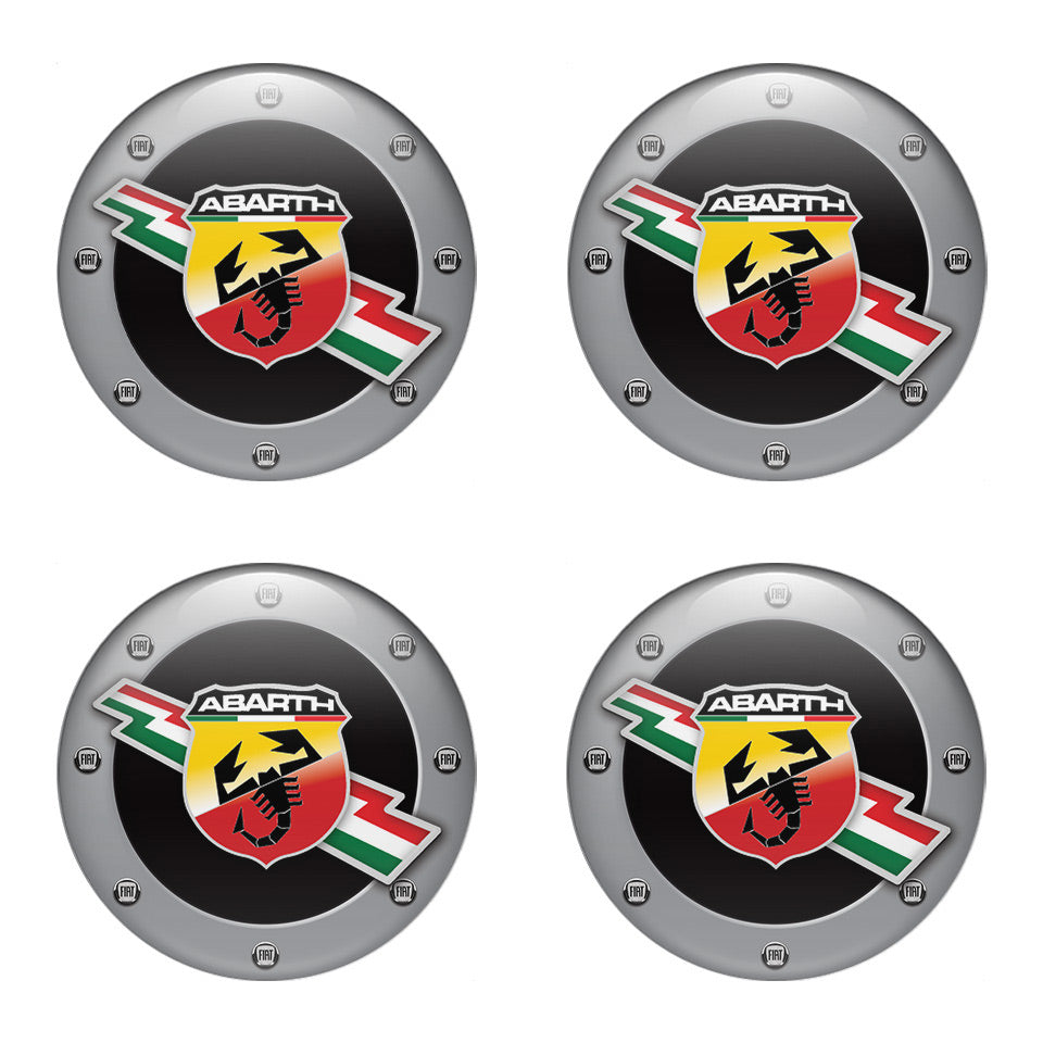 ABARTH Silicone Stickers for Wheel Center Caps