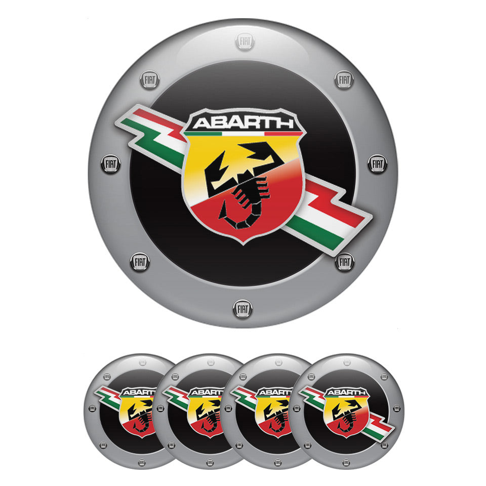 ABARTH Silicone Stickers for Wheel Center Caps