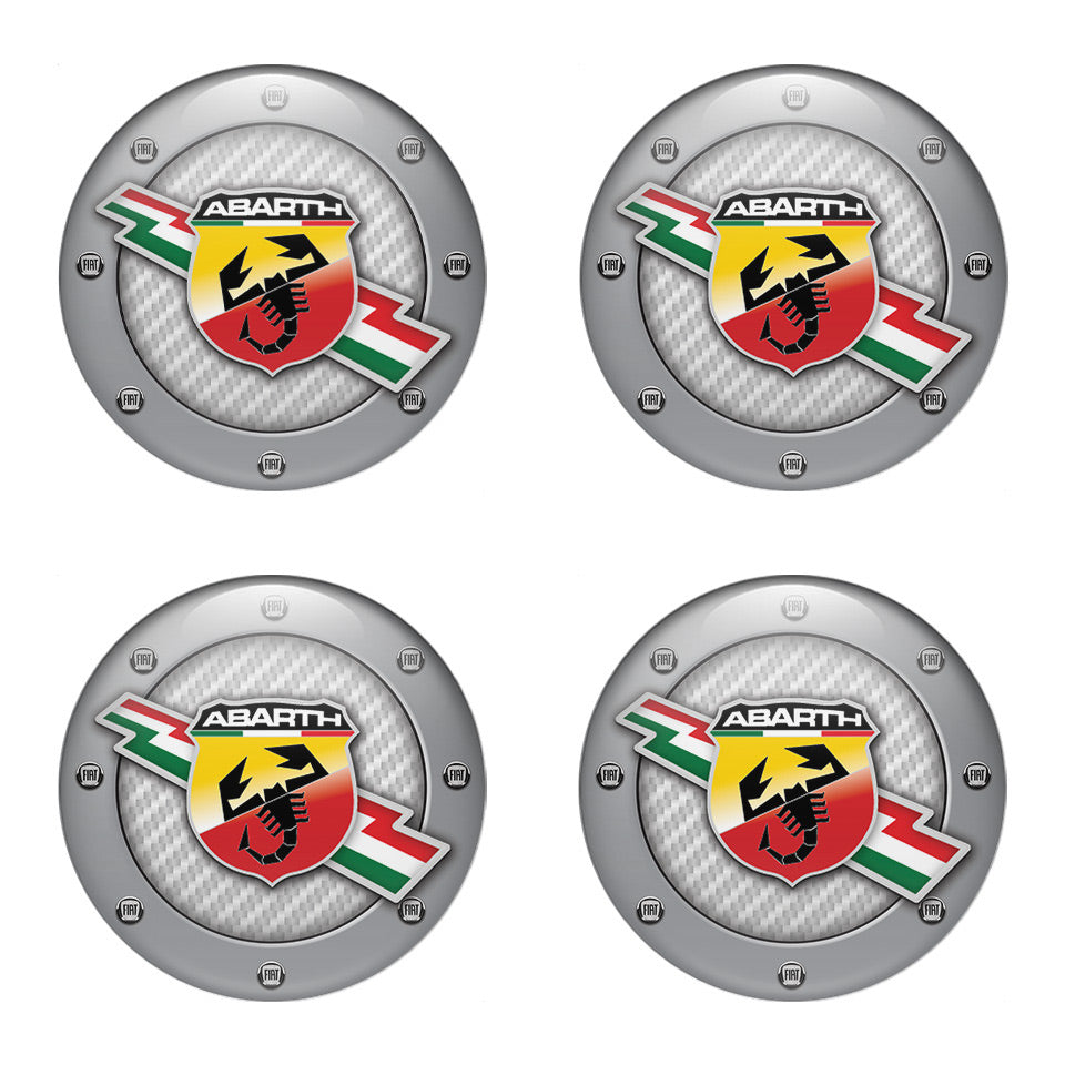 ABARTH Silicone Stickers for Wheel Center Caps