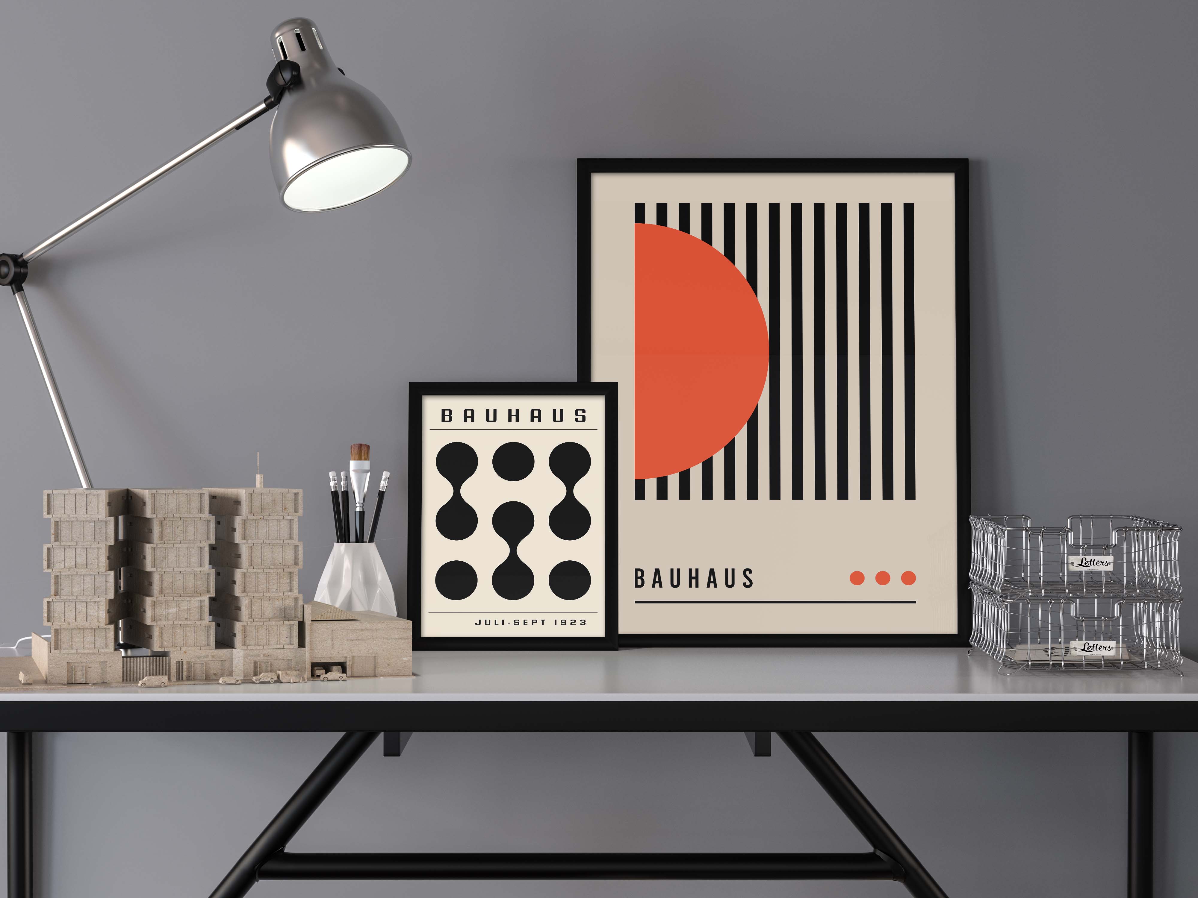 Harmony in Form BAUHAUS Poster