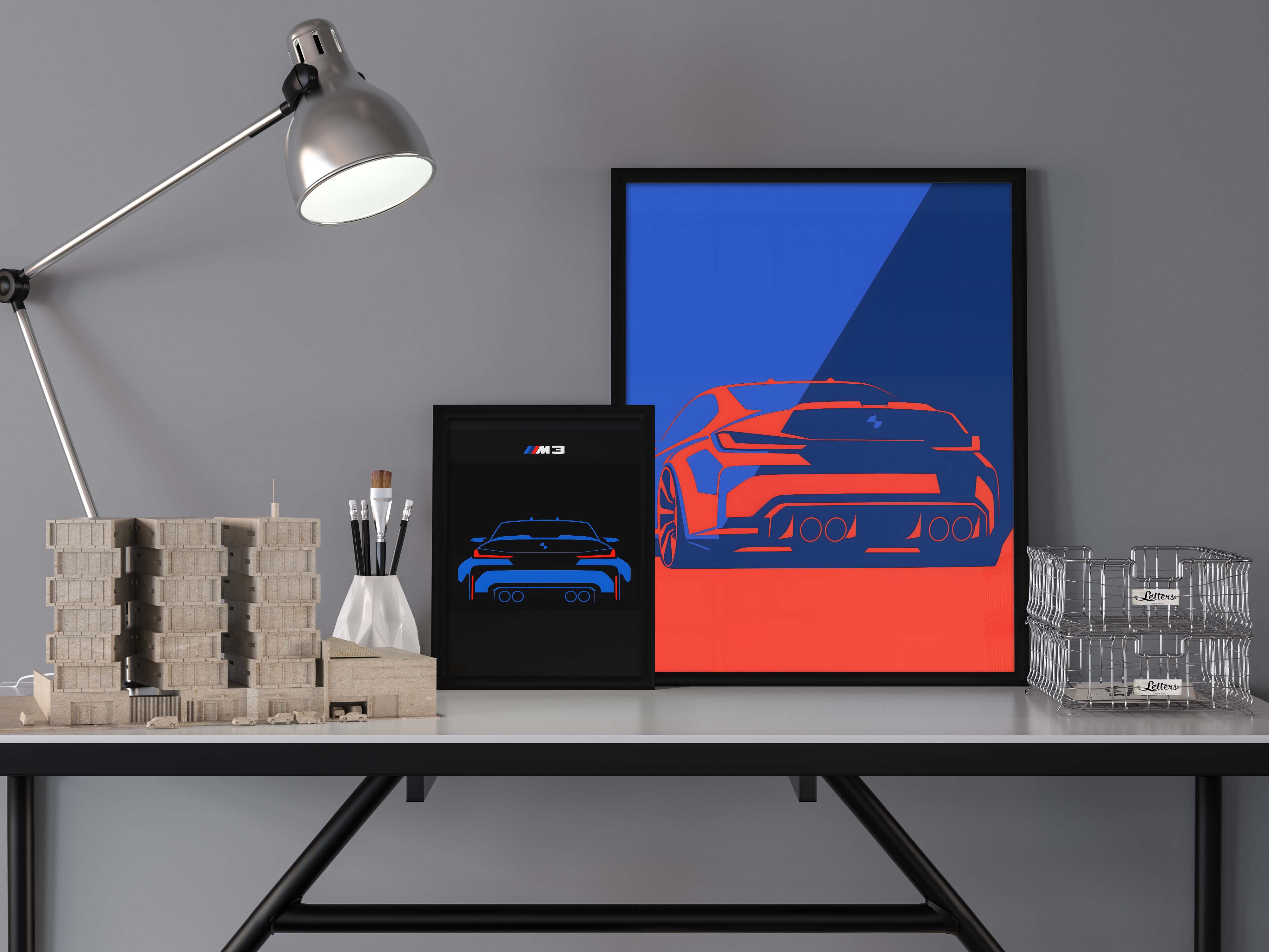 BMW M3 Art Poster