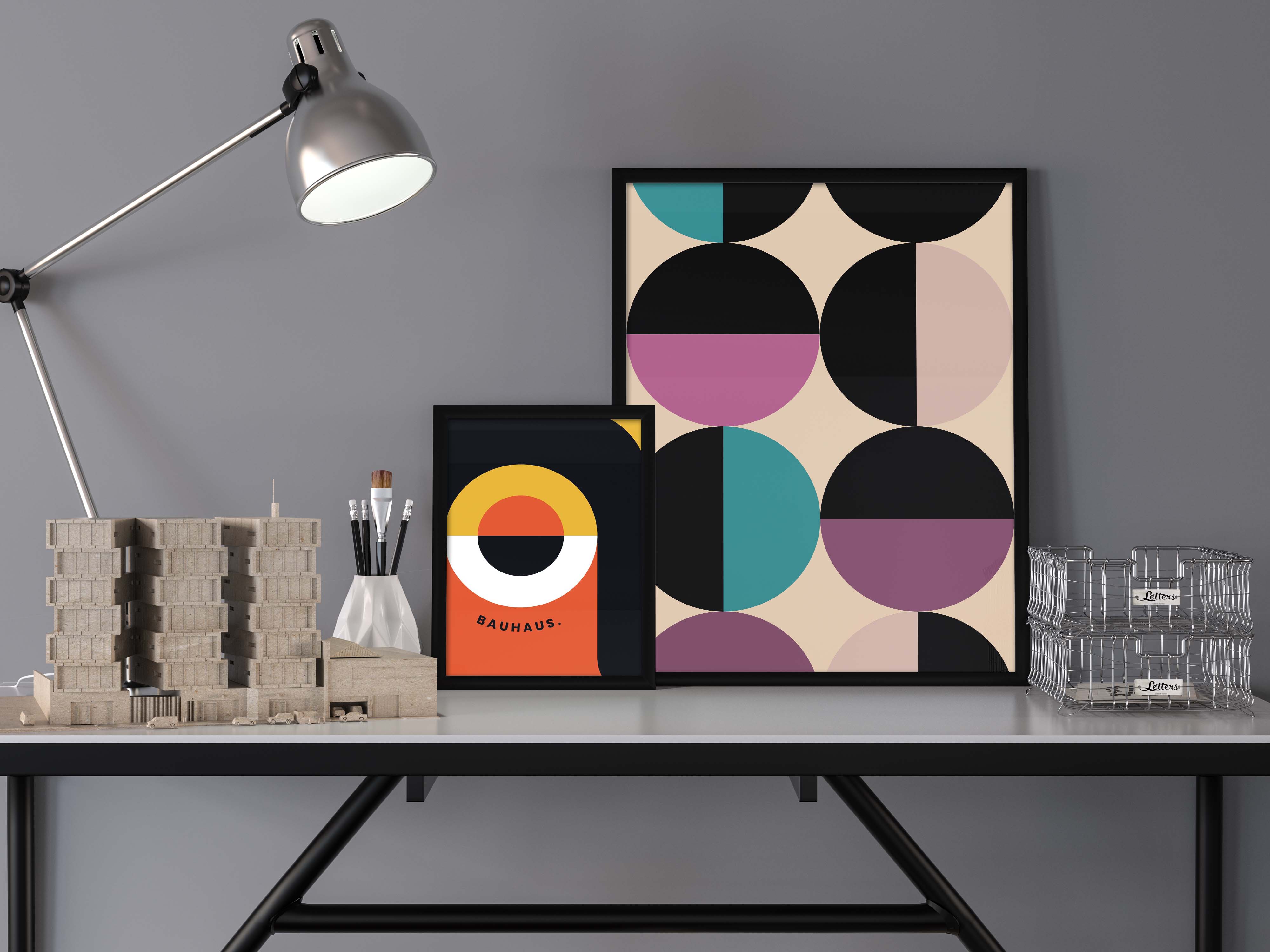 Abstract Precision BAUHAUS Poster