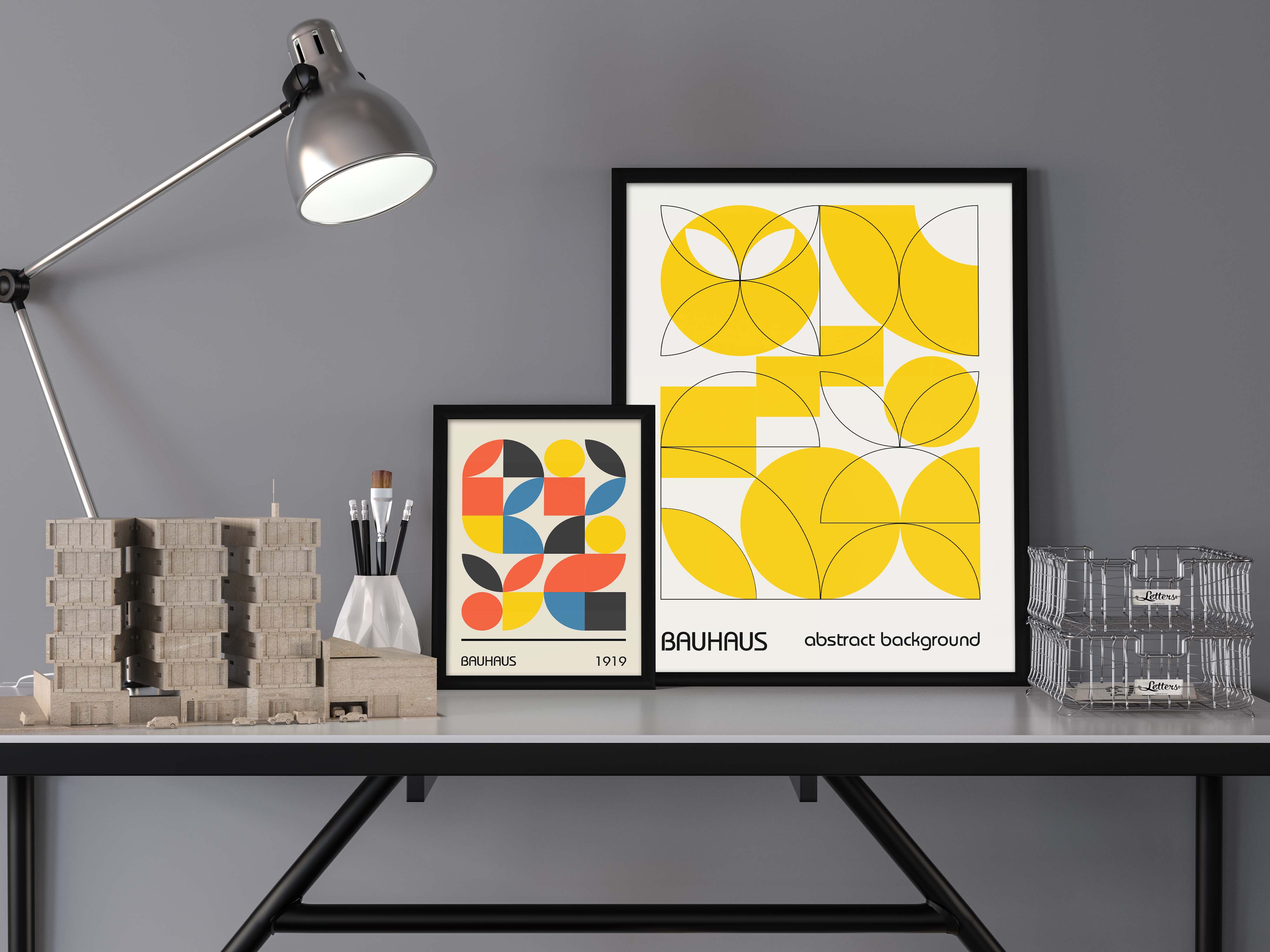 Elemental Elegance BAUHAUS Poster