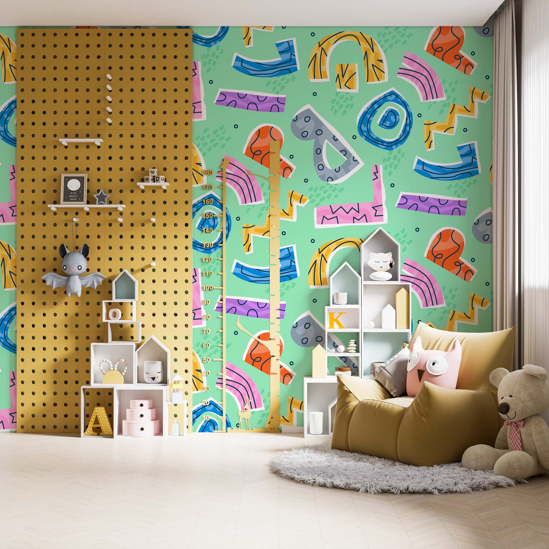 ABC Whimsy Doodles Wallpaper