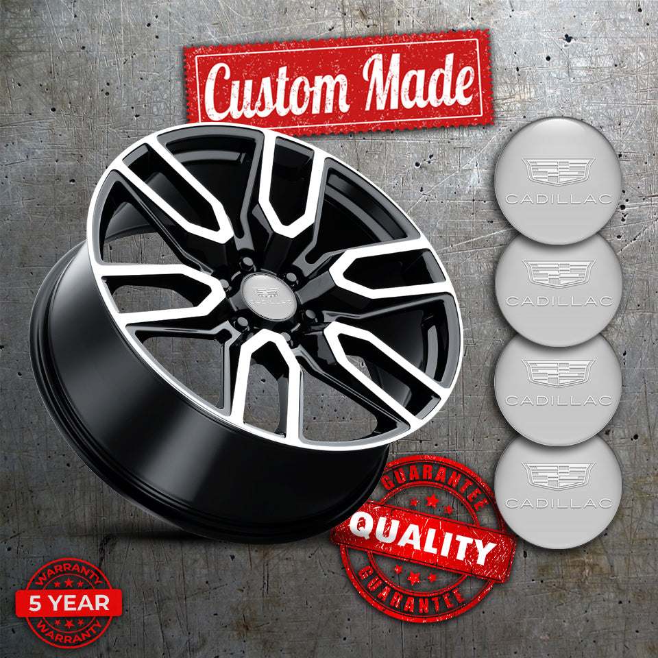 CADILAC Silicone Stickers for Wheel Center Caps