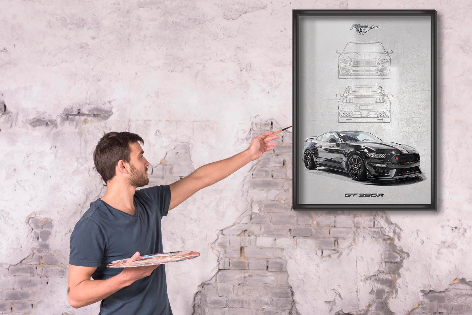 FORD MUSTANG GT 350R POSTER