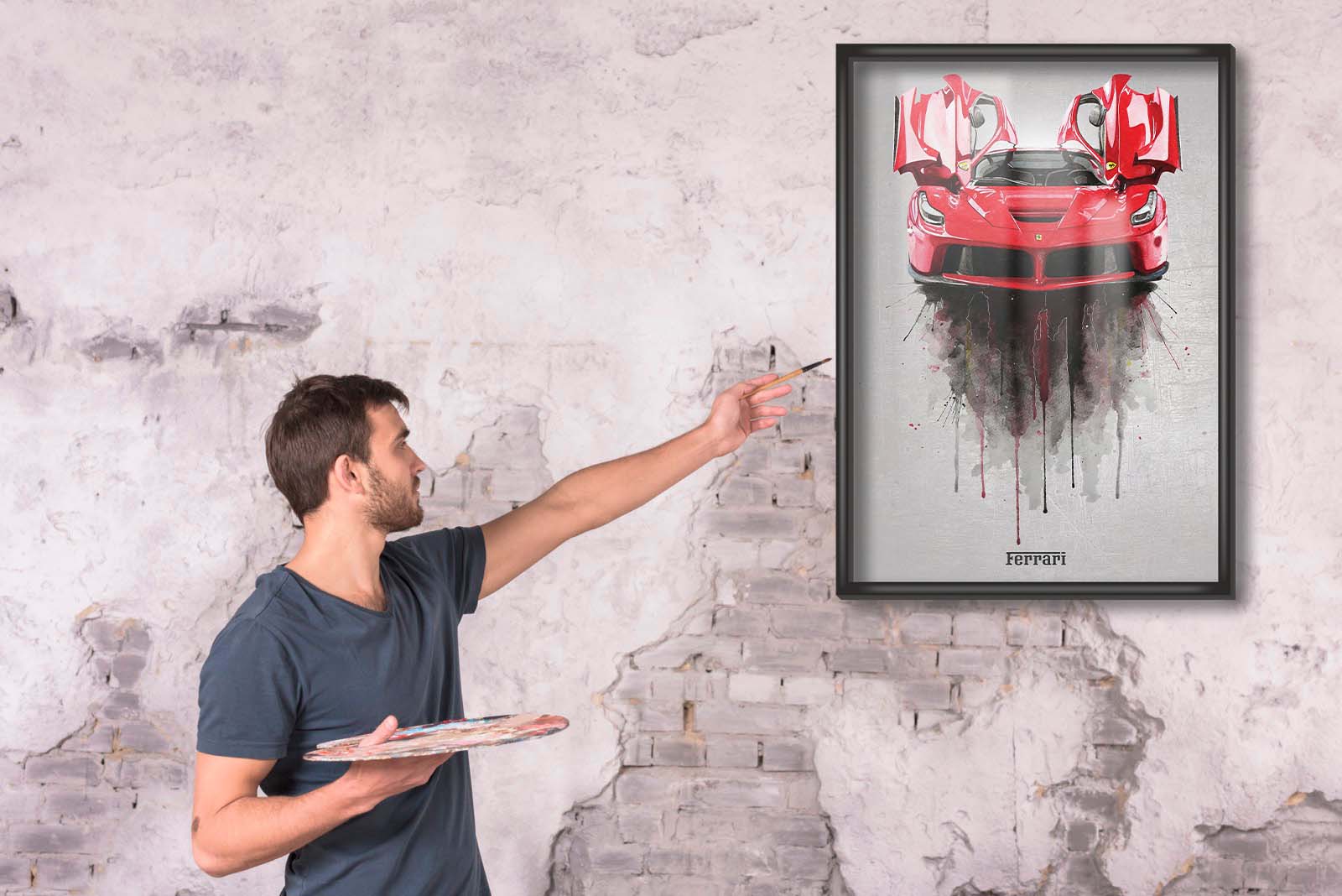 FERRARI SPLASH Poster