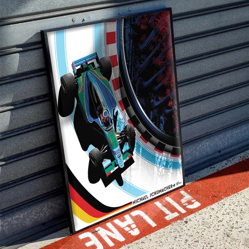 F1 Michael Schumacher poster