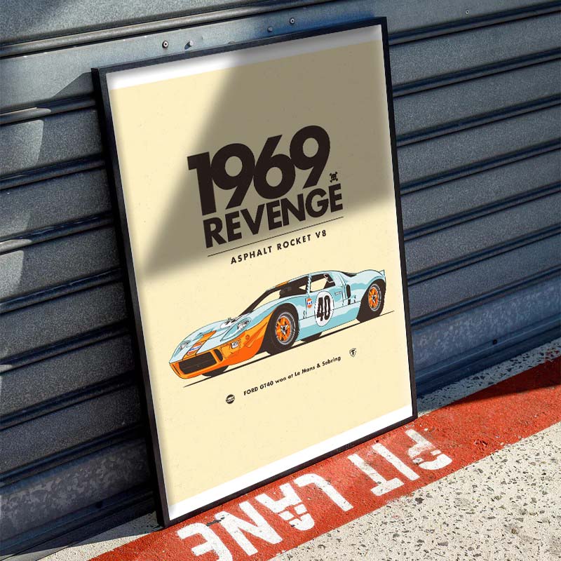 Ford GT40 Poster