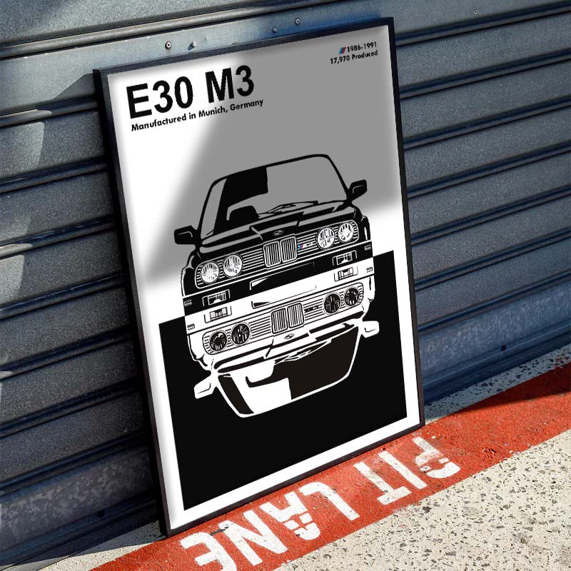 Постер BMW E30 M3 