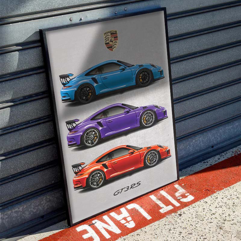 Porsche GT3 RS set Poster